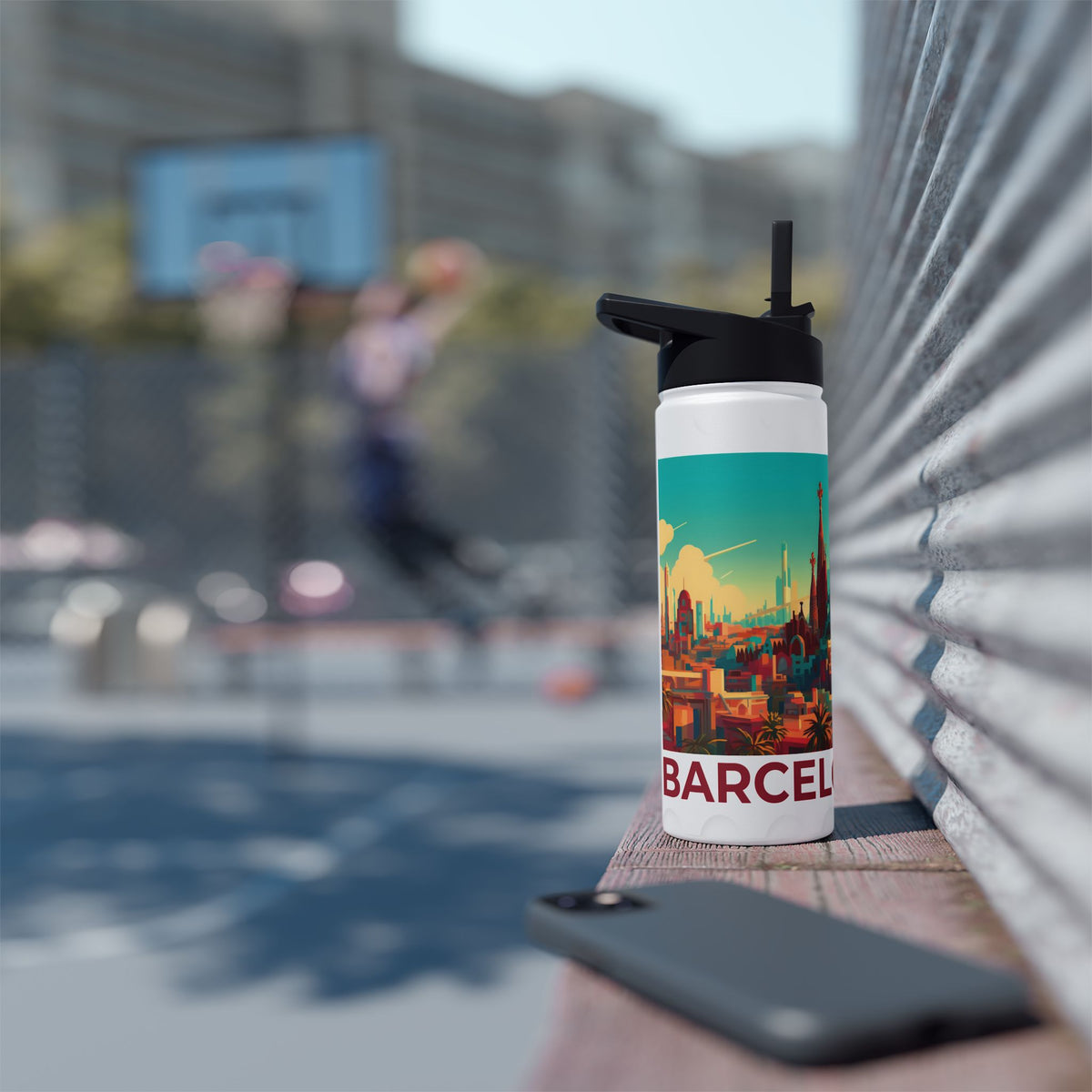 Borraccia termica tema Barcellona