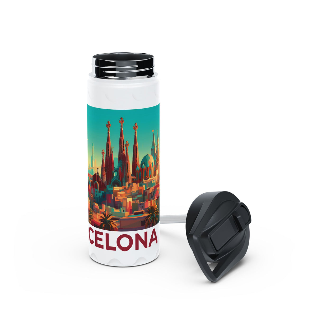 Borraccia termica tema Barcellona